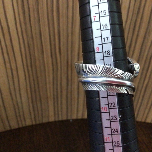 Navajo Natural turquoise sterling silver ring. Size 8 1/2. - Picture 9 of 10